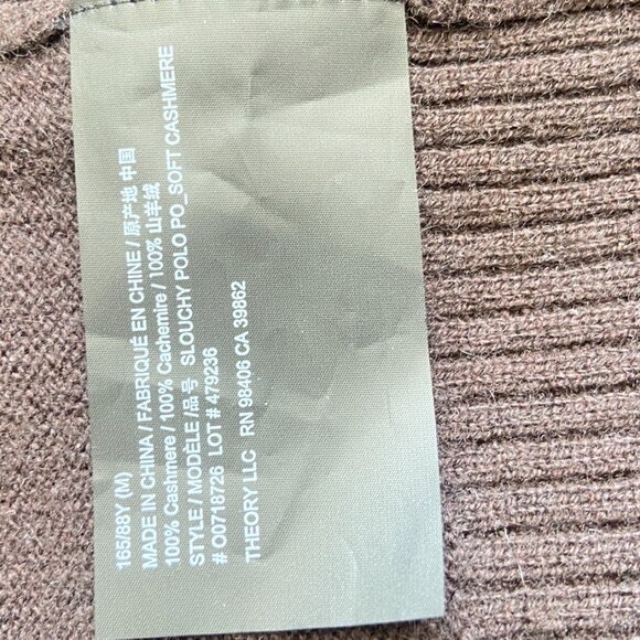 NWT Theory Women's Cashmere Sweater Size Medium - Picture 9 of 10